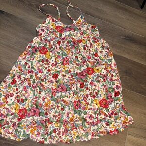 Natural Life Gigi Mix Print Festival Calico Floral Mini Dress XS Tank Boho